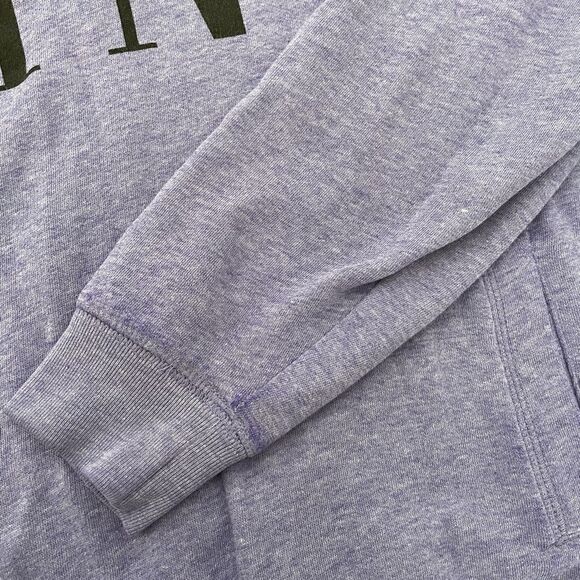 PINK VICTORIAS SECRET purple crew neck zip up size small F179 - Picture 11 of 13